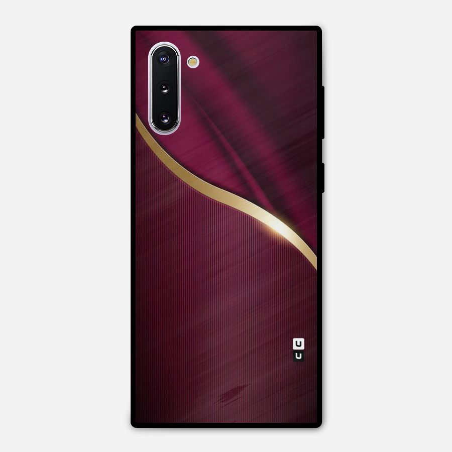 Smooth Maroon Metal Back Case for Galaxy Note 10