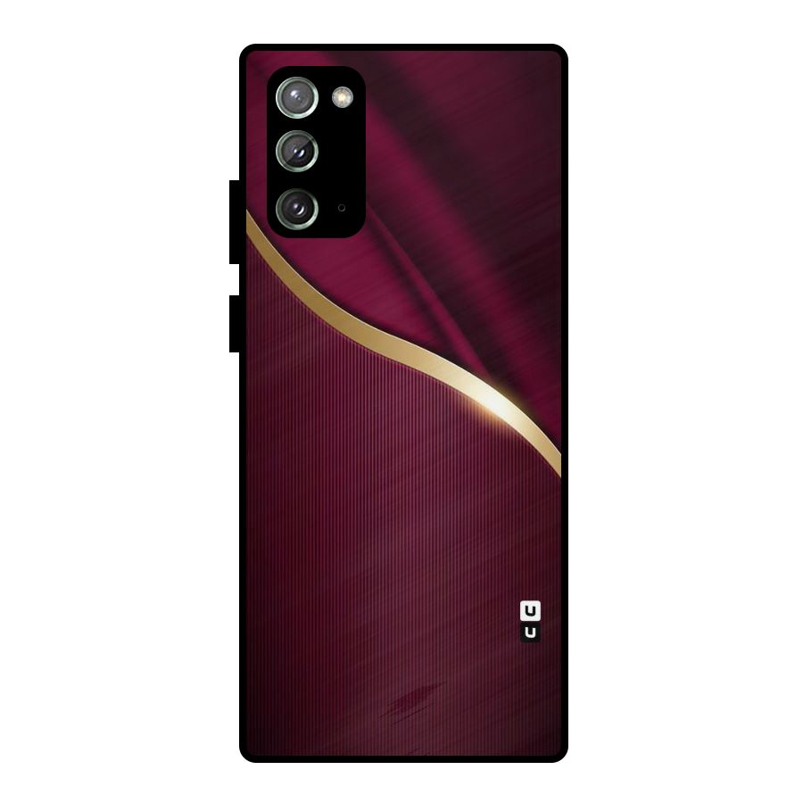 Smooth Maroon Metal Back Case for Galaxy Note 20