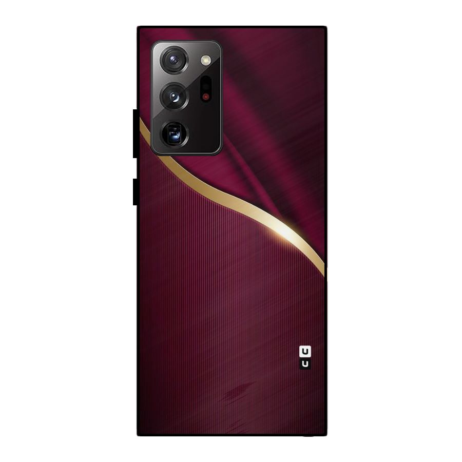 Smooth Maroon Metal Back Case for Galaxy Note 20 Ultra