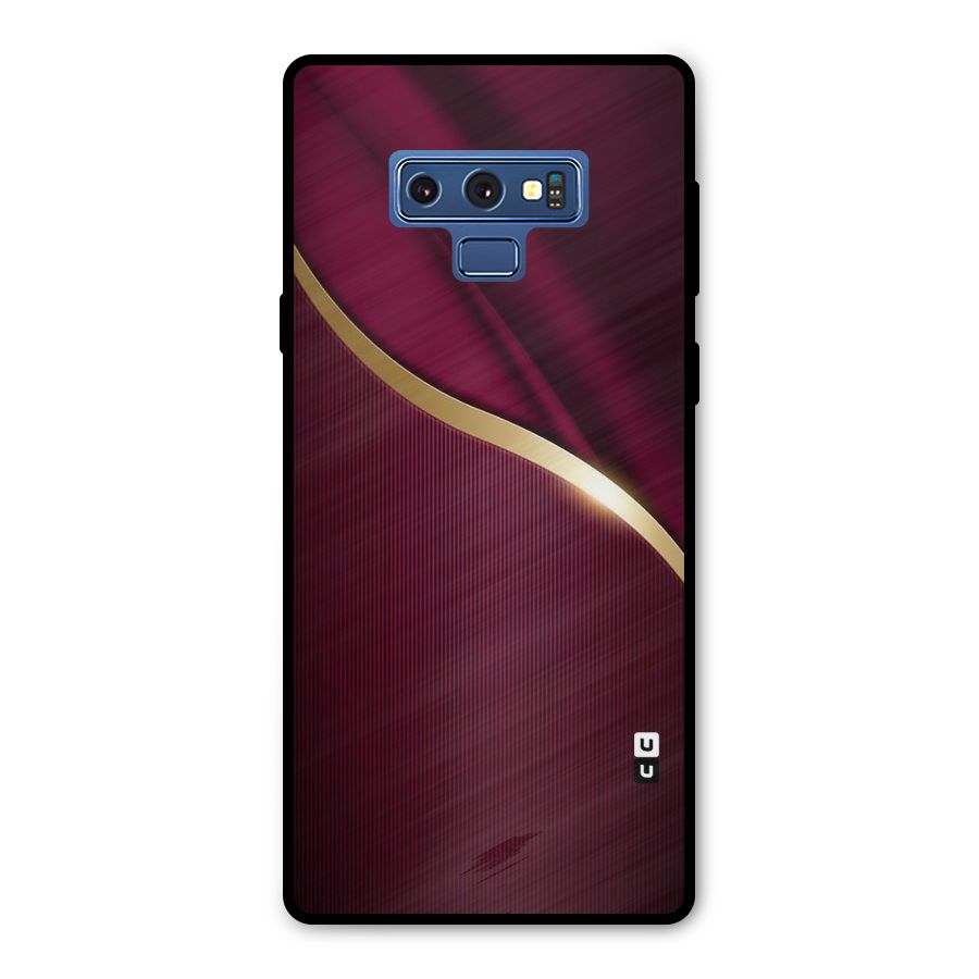 Smooth Maroon Metal Back Case for Galaxy Note 9