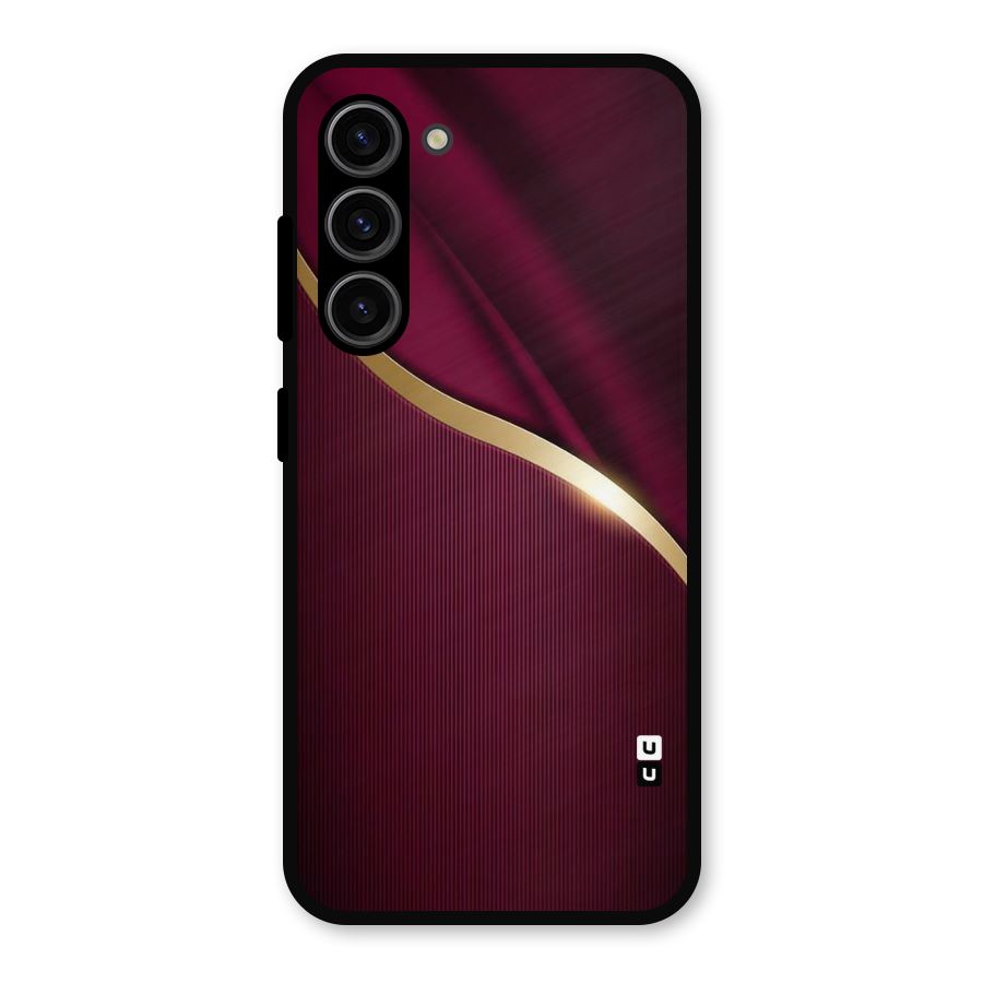 Smooth Maroon Metal Back Case for Galaxy S23