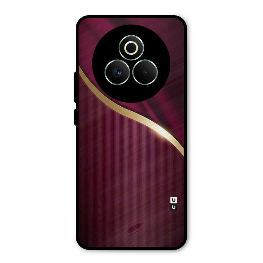 Smooth Maroon Metal Back Case for Realme P3 Pro