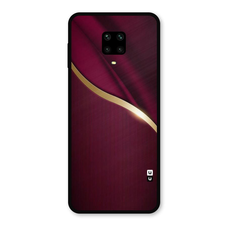 Smooth Maroon Metal Back Case for Redmi Note 10 Lite