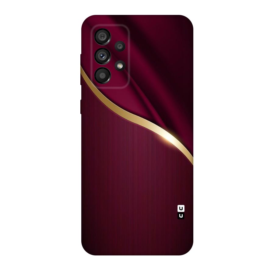 Smooth Maroon Original Polycarbonate Back Case for Galaxy A73 5G