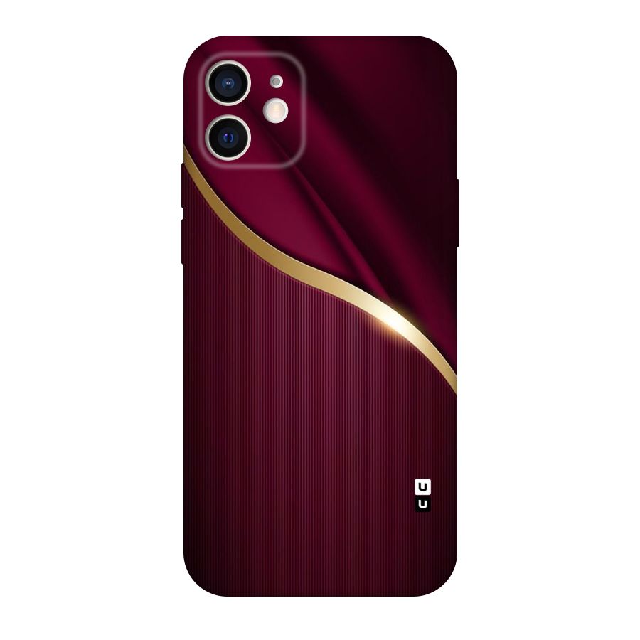 Smooth Maroon Original Polycarbonate Back Case for iPhone 12