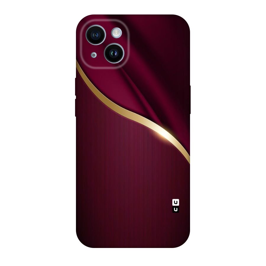 Smooth Maroon Original Polycarbonate Back Case for iPhone 14