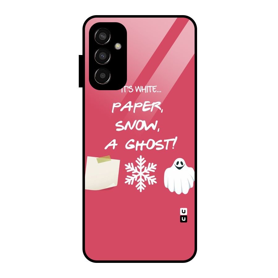 Snow Paper Glass Back Case for Galaxy F13
