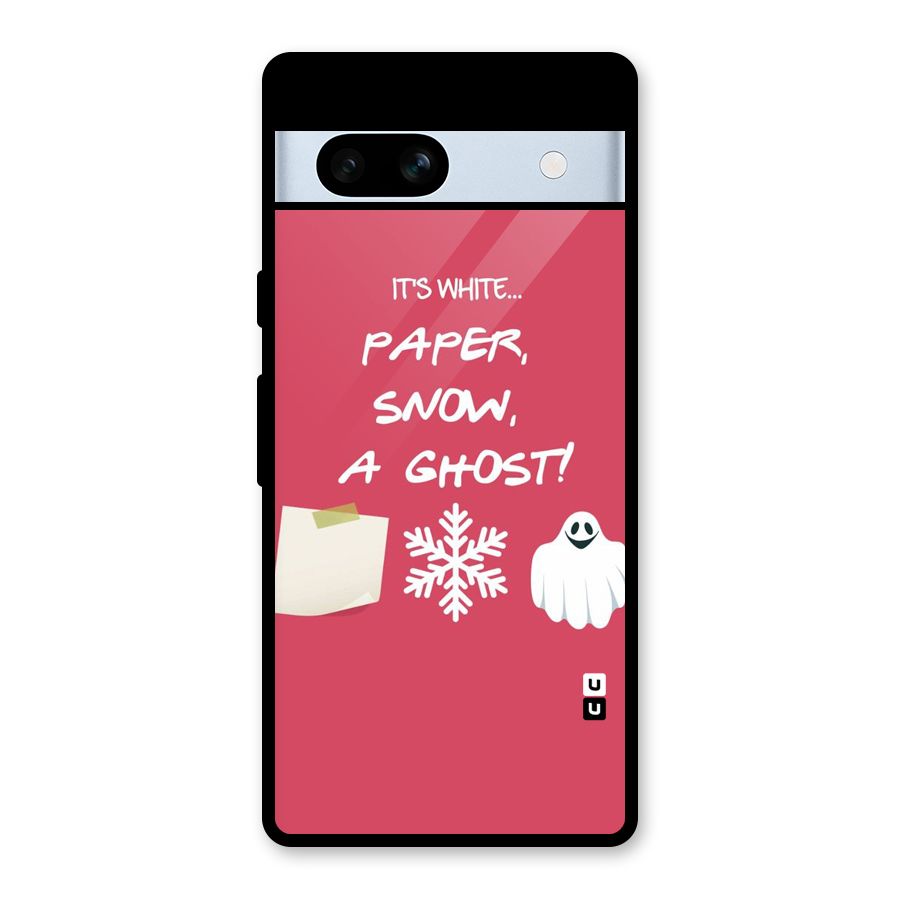 Snow Paper Glass Back Case for Google Pixel 7a