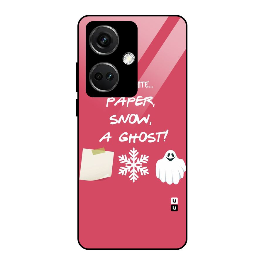 Snow Paper Glass Back Case for OnePlus Nord CE 3 5G