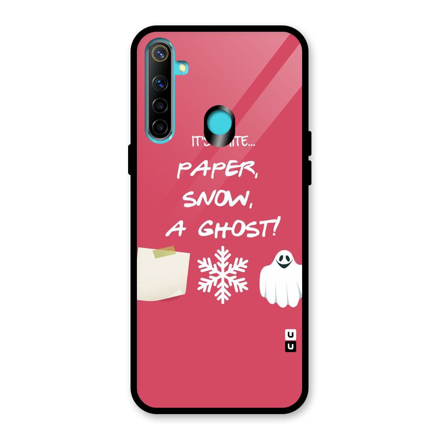 Snow Paper Glass Back Case for Realme Narzo 10