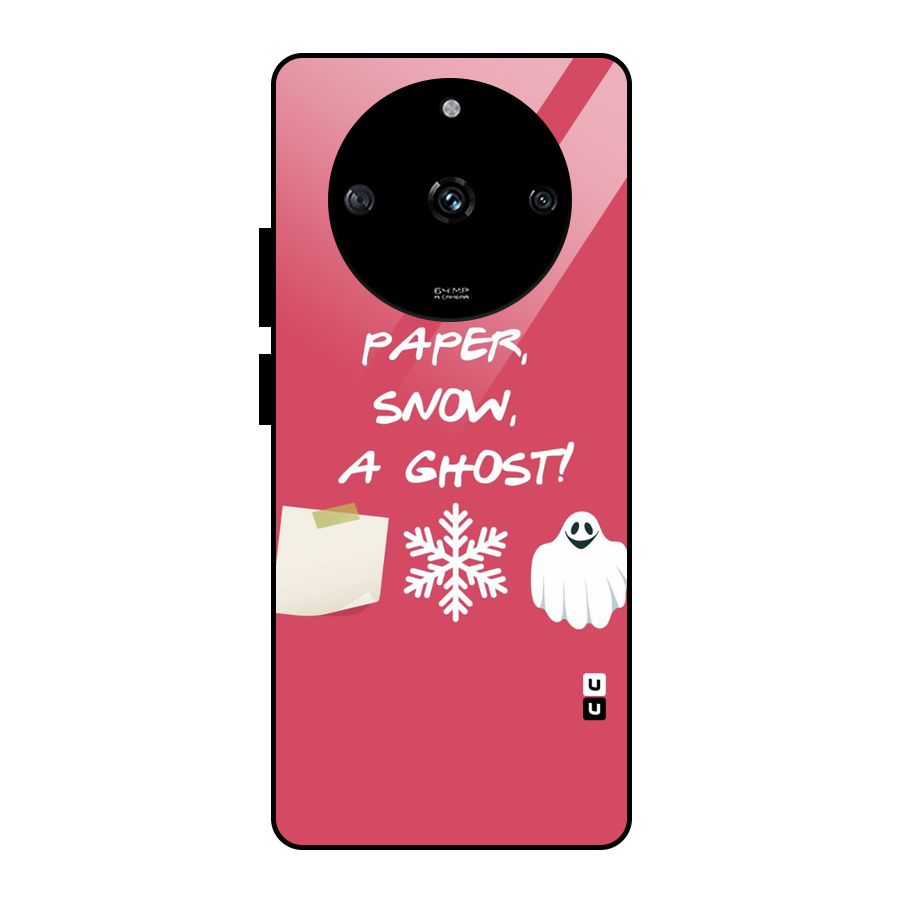 Snow Paper Glass Back Case for Realme Narzo 60 5G