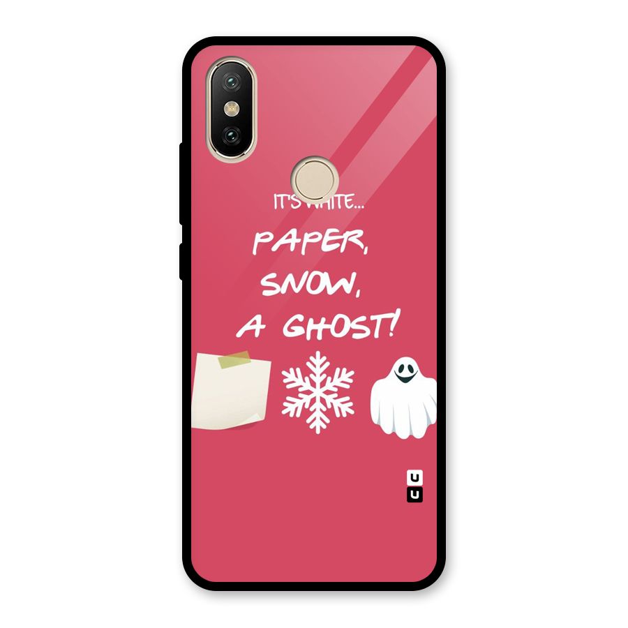 Snow Paper Glass Back Case for Redmi A2