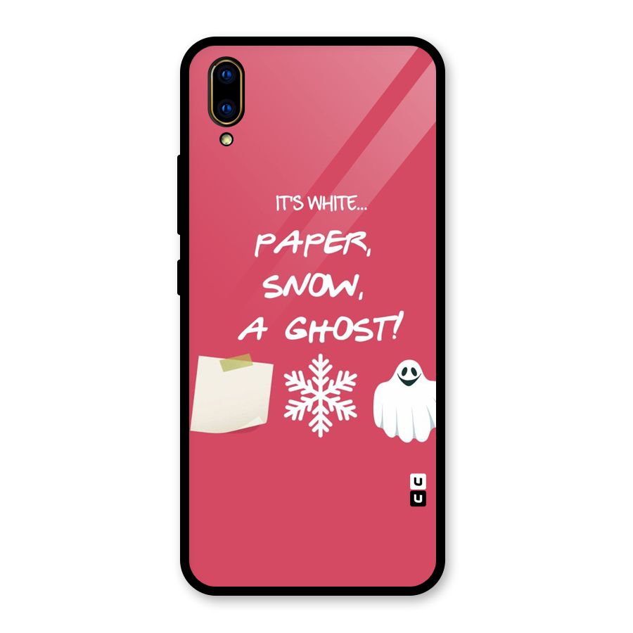 Snow Paper Glass Back Case for Vivo V11 Pro