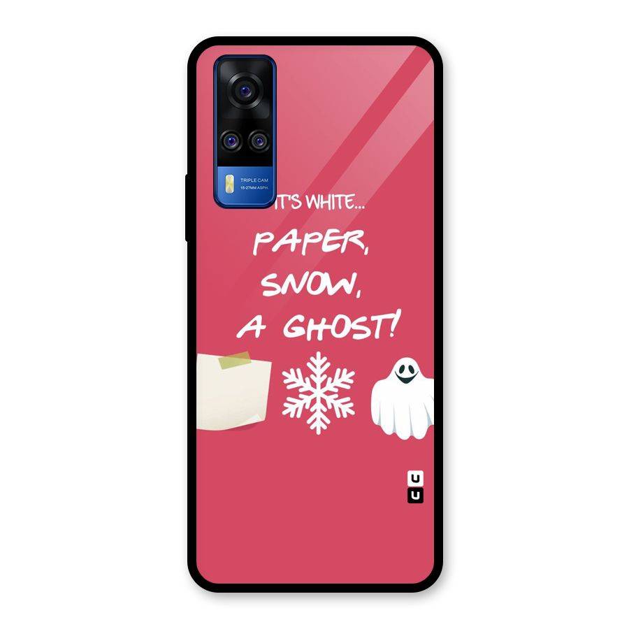 Snow Paper Glass Back Case for Vivo Y31