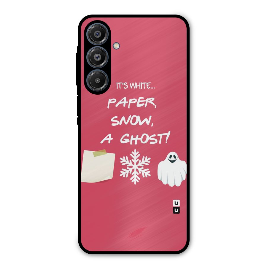 Snow Paper Metal Back Case for Galaxy A16 5G