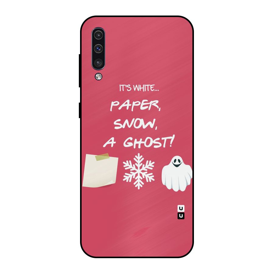 Snow Paper Metal Back Case for Galaxy A30s