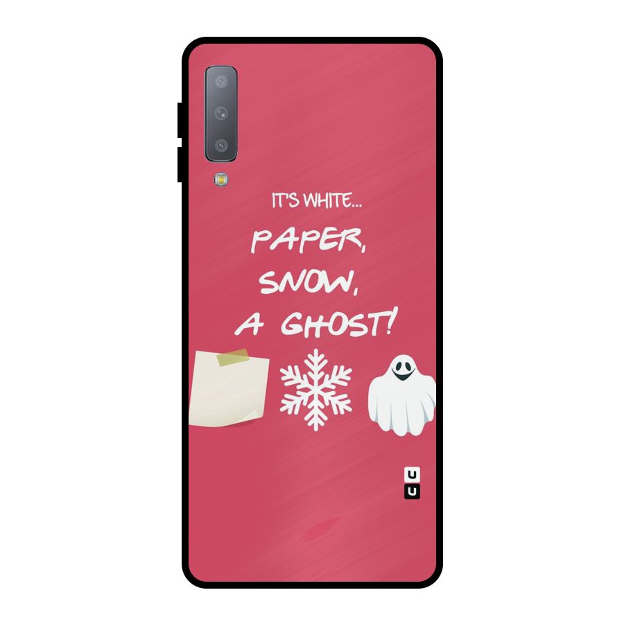 Snow Paper Metal Back Case for Galaxy A7 (2018)