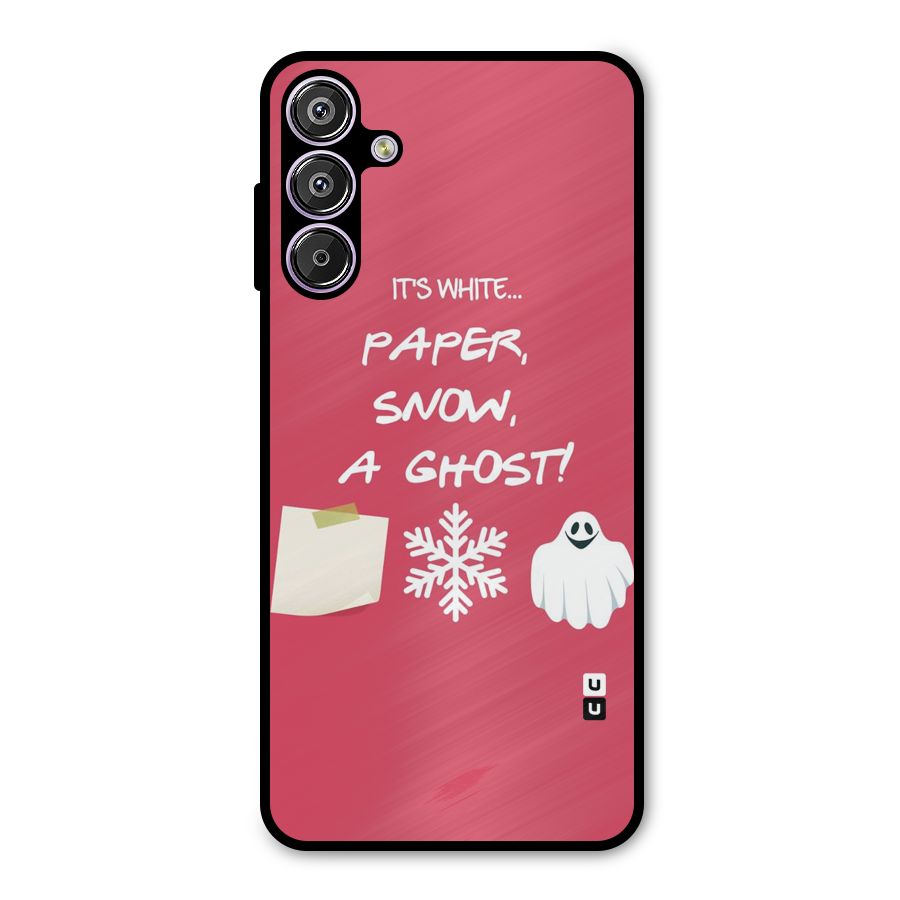 Snow Paper Metal Back Case for Galaxy F15