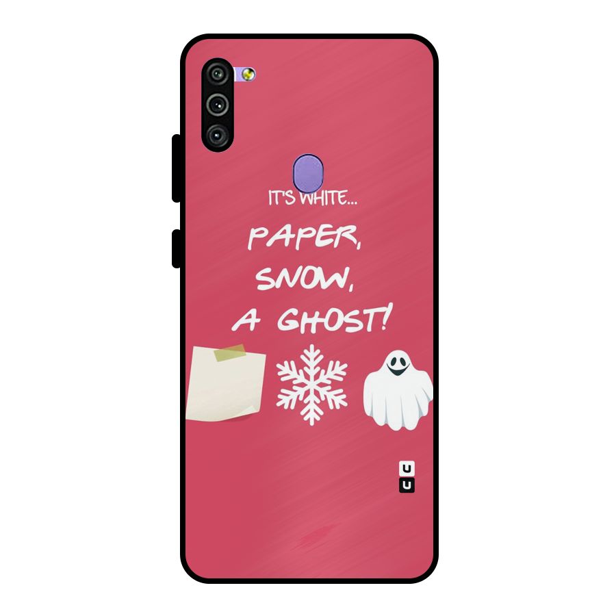 Snow Paper Metal Back Case for Galaxy M11