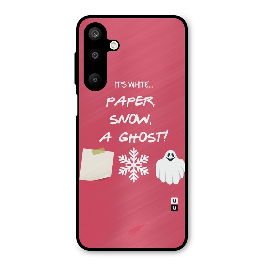 Snow Paper Metal Back Case for Galaxy M16