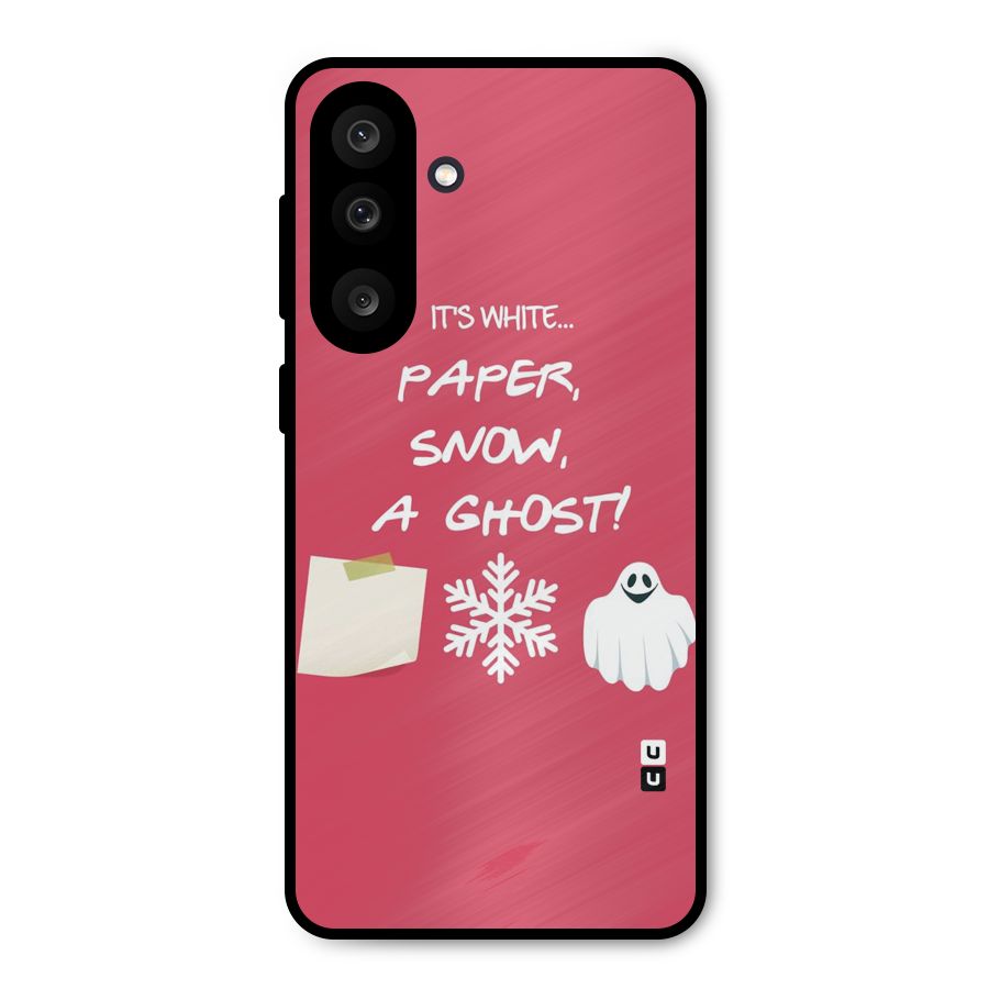 Snow Paper Metal Back Case for Galaxy M56