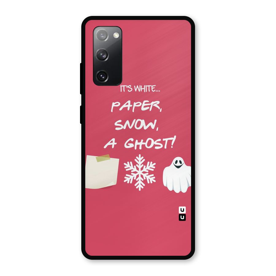 Snow Paper Metal Back Case for Galaxy S20 FE 5G