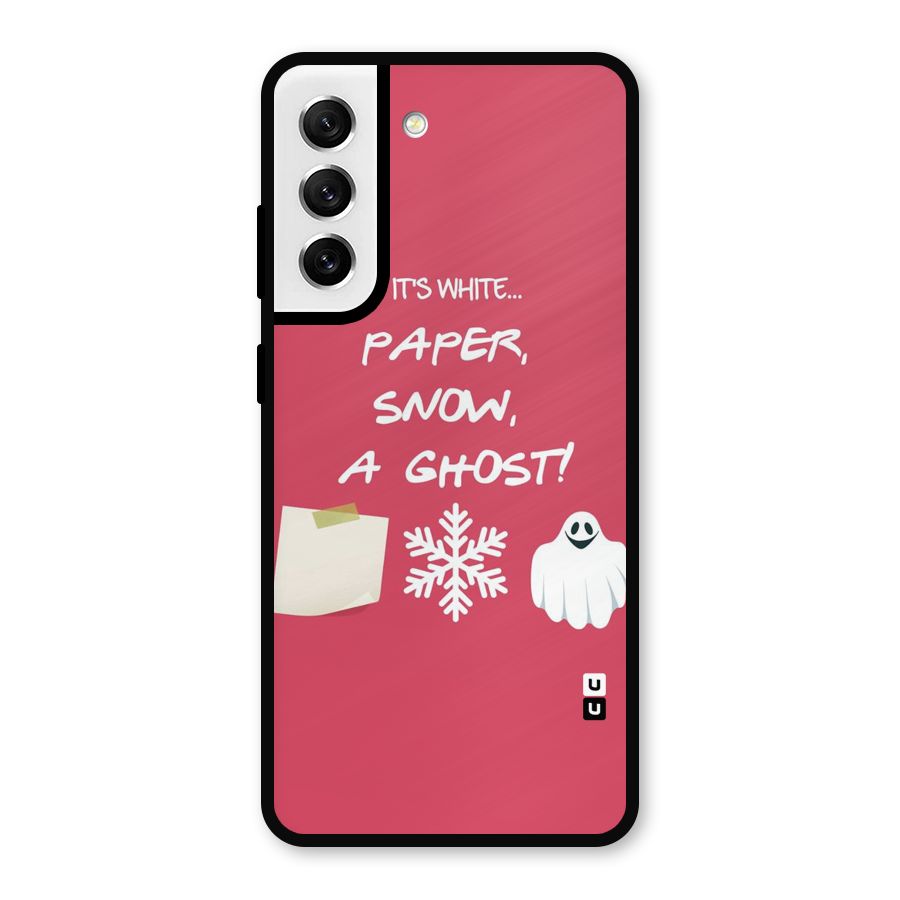 Snow Paper Metal Back Case for Galaxy S21 FE 5G