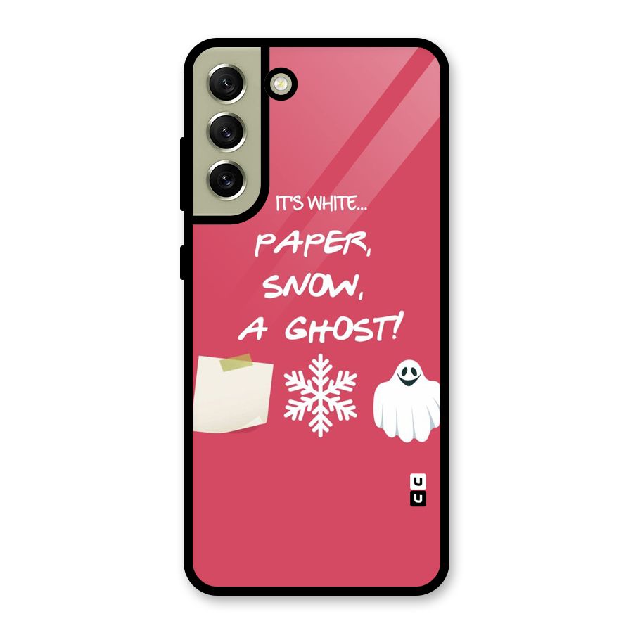 Snow Paper Metal Back Case for Galaxy S21 FE 5G (2023)