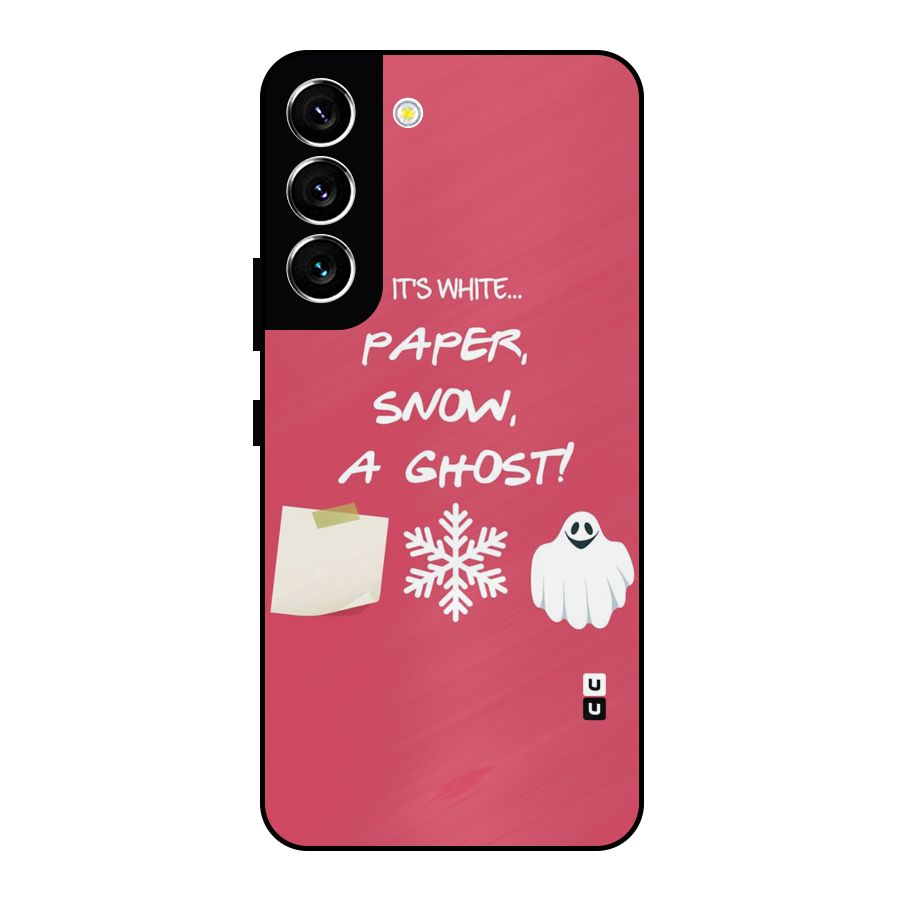 Snow Paper Metal Back Case for Galaxy S22 5G