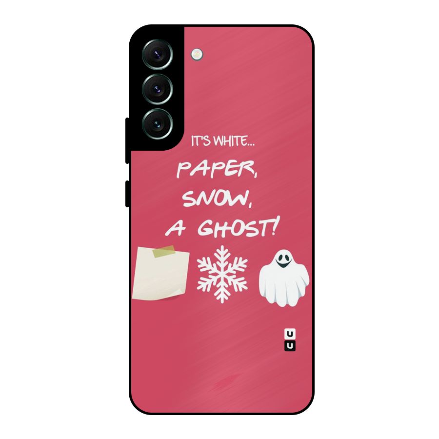 Snow Paper Metal Back Case for Galaxy S22 Plus 5G