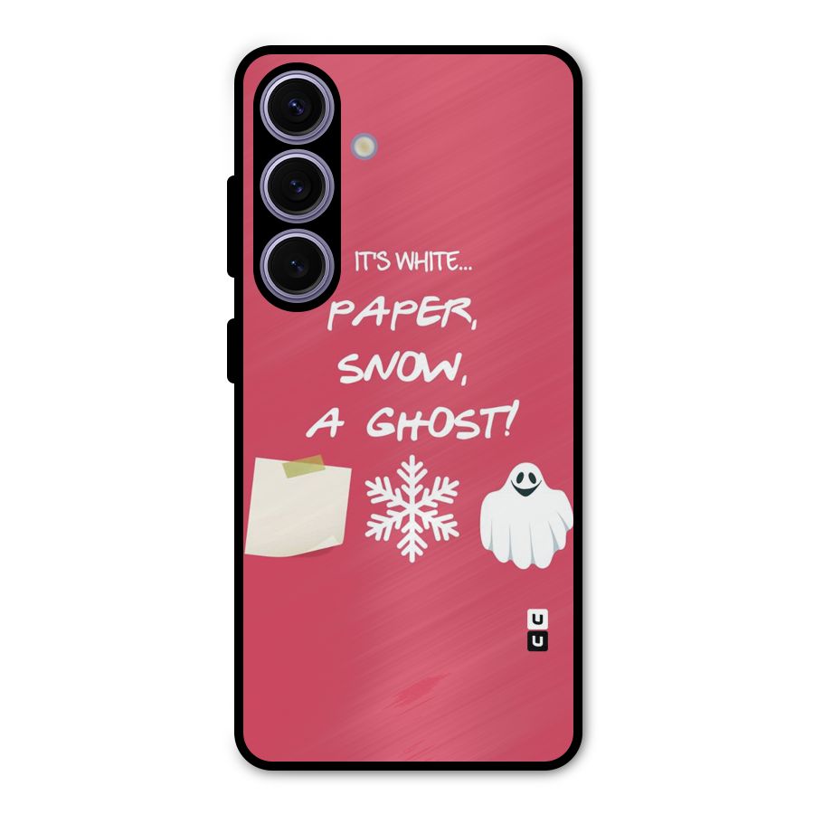 Snow Paper Metal Back Case for Galaxy S24