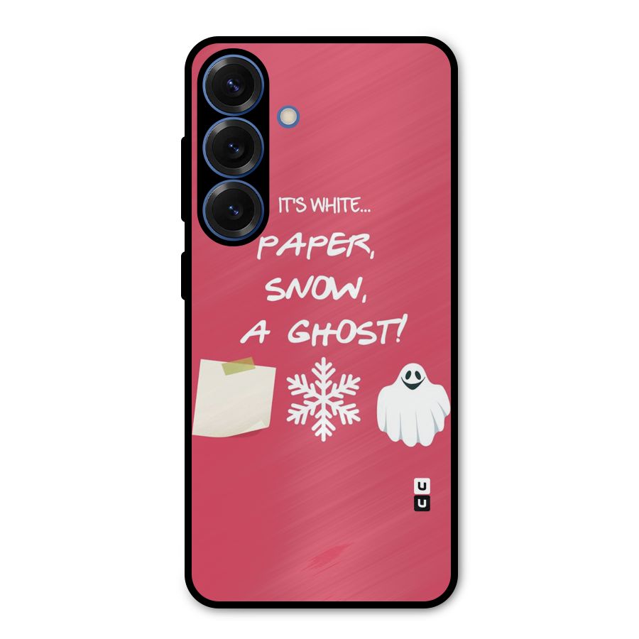 Snow Paper Metal Back Case for Galaxy S25