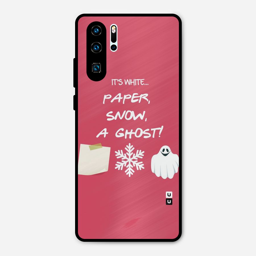 Snow Paper Metal Back Case for Huawei P30 Pro
