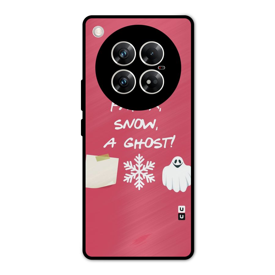Snow Paper Metal Back Case for Infinix Zero 40 5G