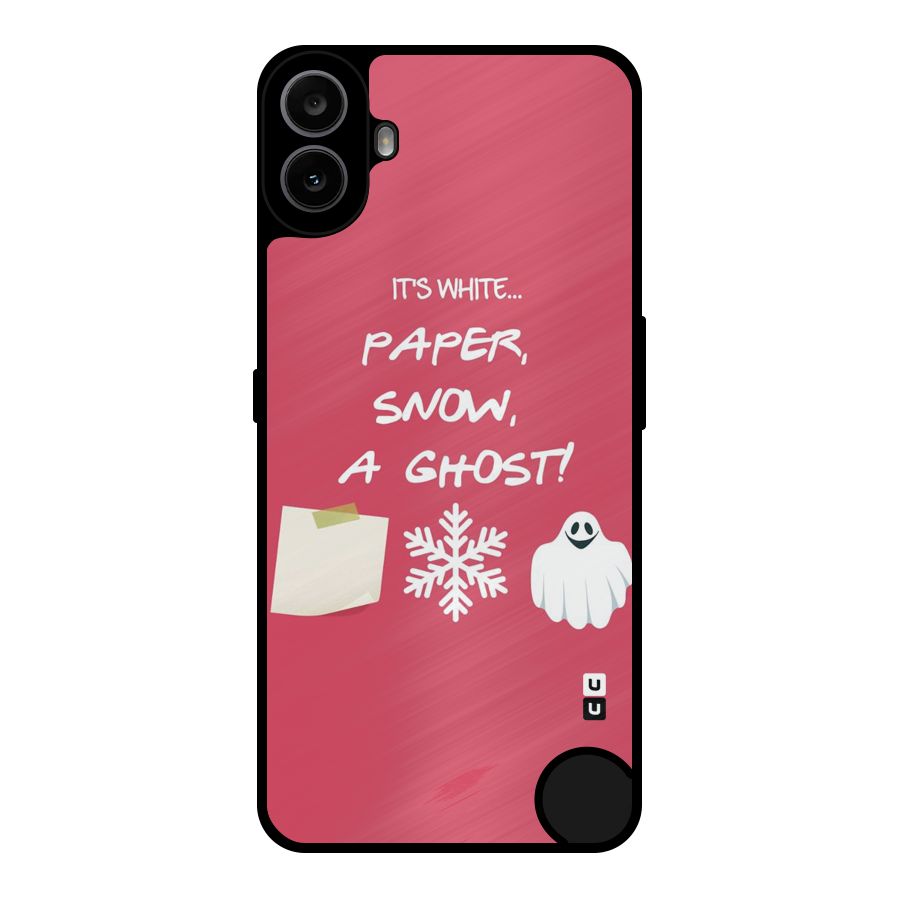 Snow Paper Metal Back Case for Nothing CMF Phone 1