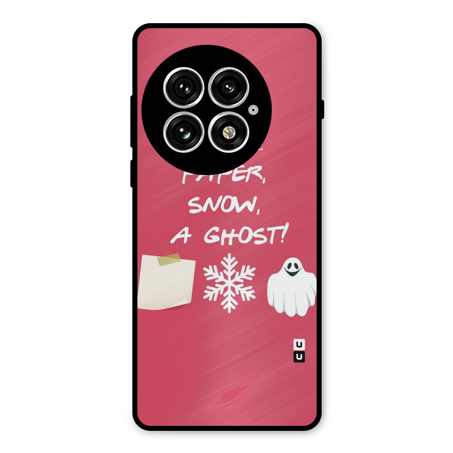 Snow Paper Metal Back Case for OnePlus 13