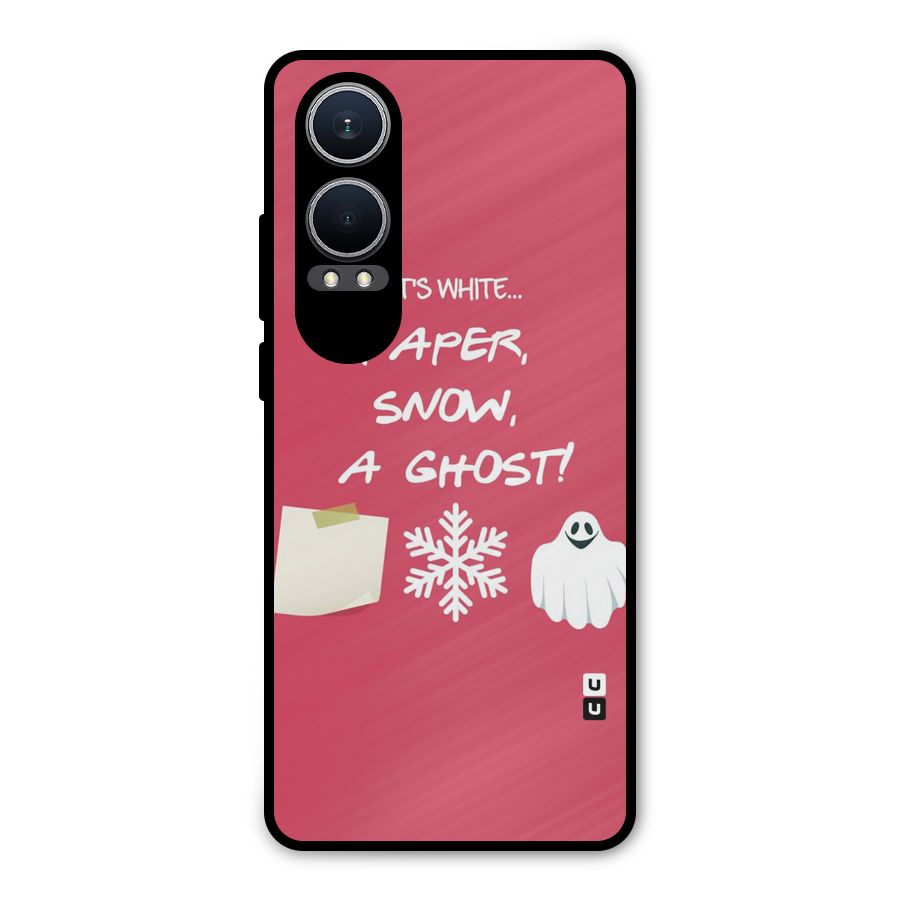 Snow Paper Metal Back Case for OnePlus Nord CE4 Lite