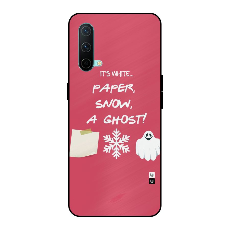 Snow Paper Metal Back Case for OnePlus Nord CE 5G