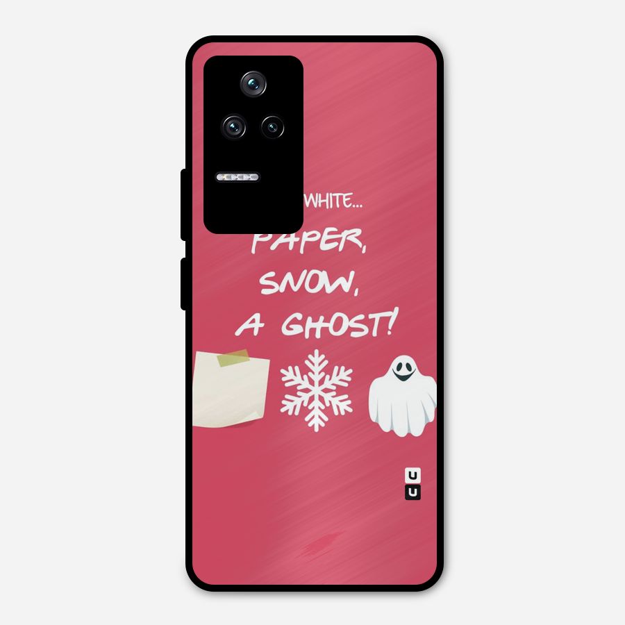 Snow Paper Metal Back Case for Poco F4 5G
