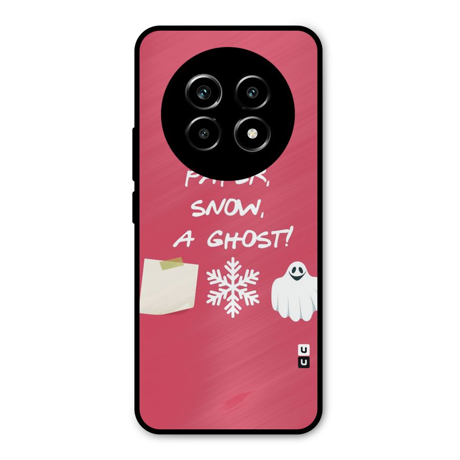 Snow Paper Metal Back Case for Realme 14 Pro Lite