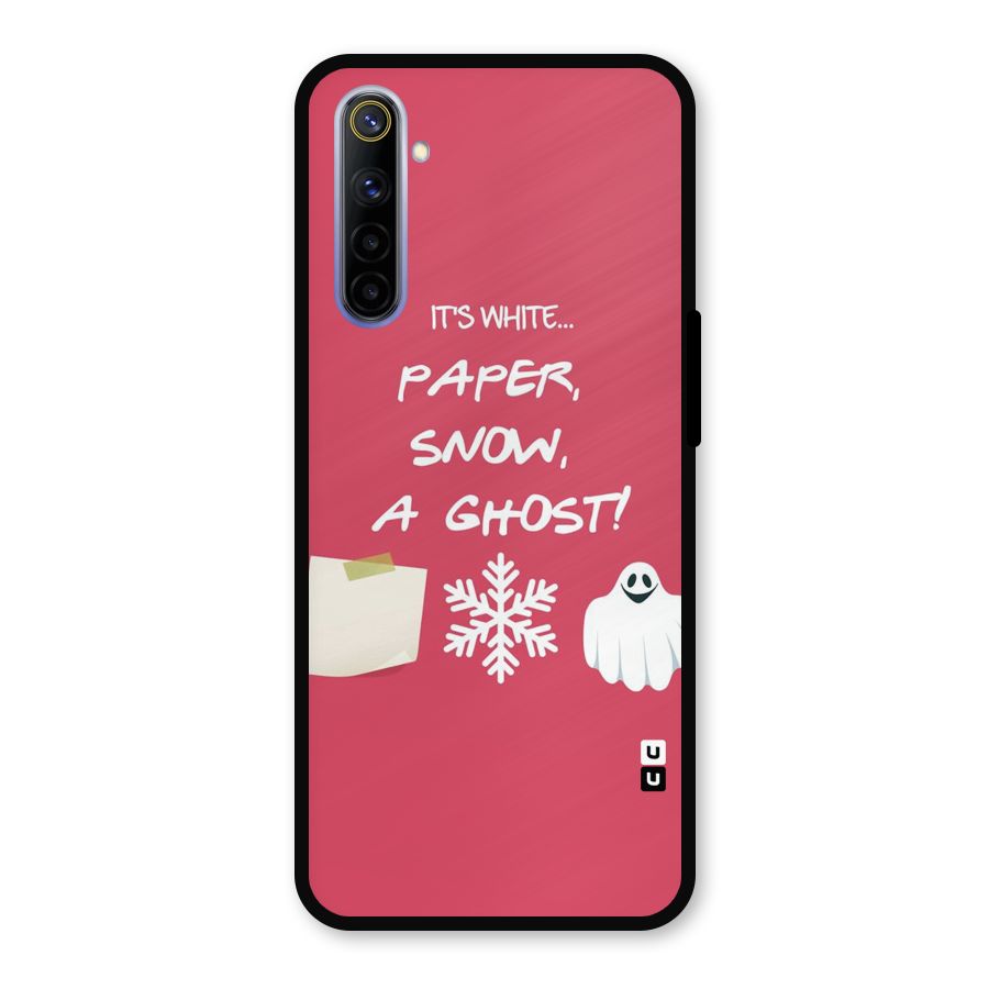 Snow Paper Metal Back Case for Realme 6i