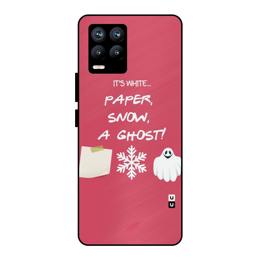 Snow Paper Metal Back Case for Realme 8 Pro