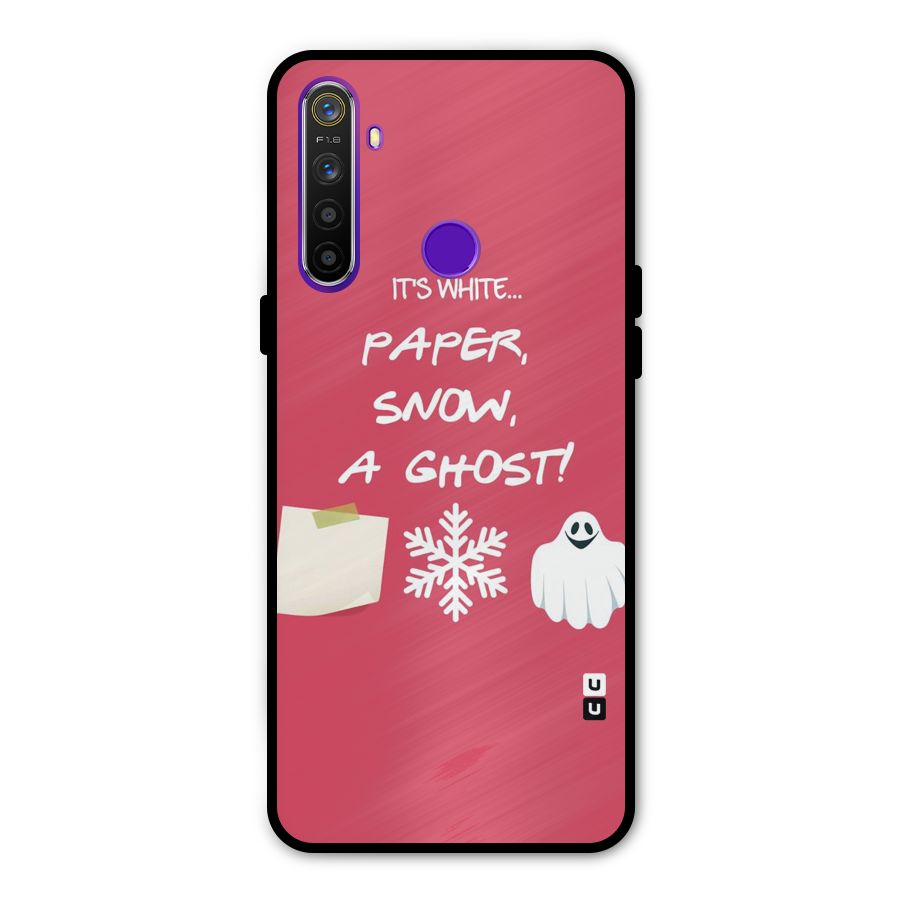 Snow Paper Metal Back Case for Realme Narzo 10