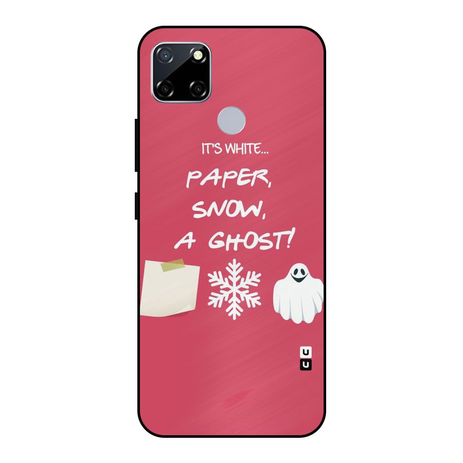 Snow Paper Metal Back Case for Realme Narzo 20