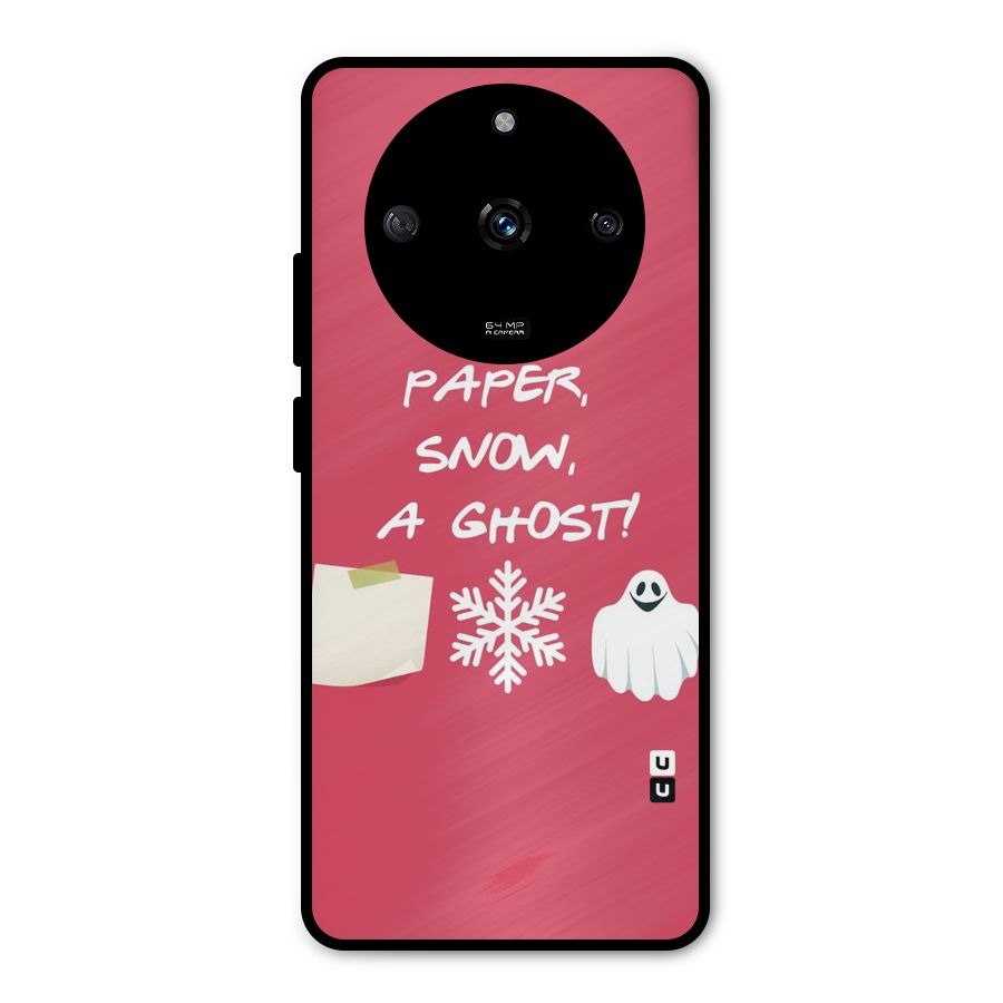 Snow Paper Metal Back Case for Realme Narzo 60 5G
