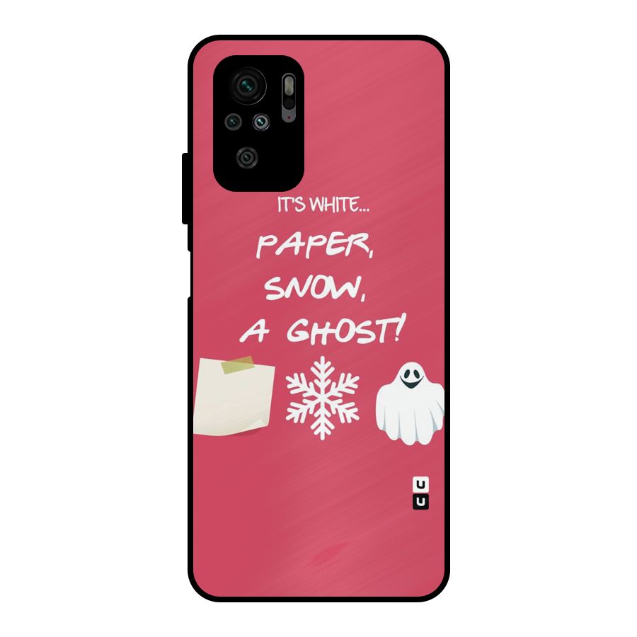 Snow Paper Metal Back Case for Redmi Note 10S