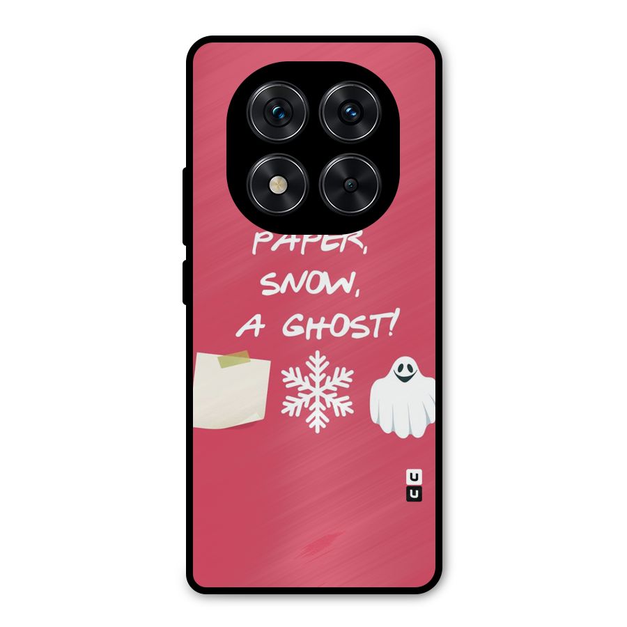 Snow Paper Metal Back Case for Redmi Note 14 Pro 5G