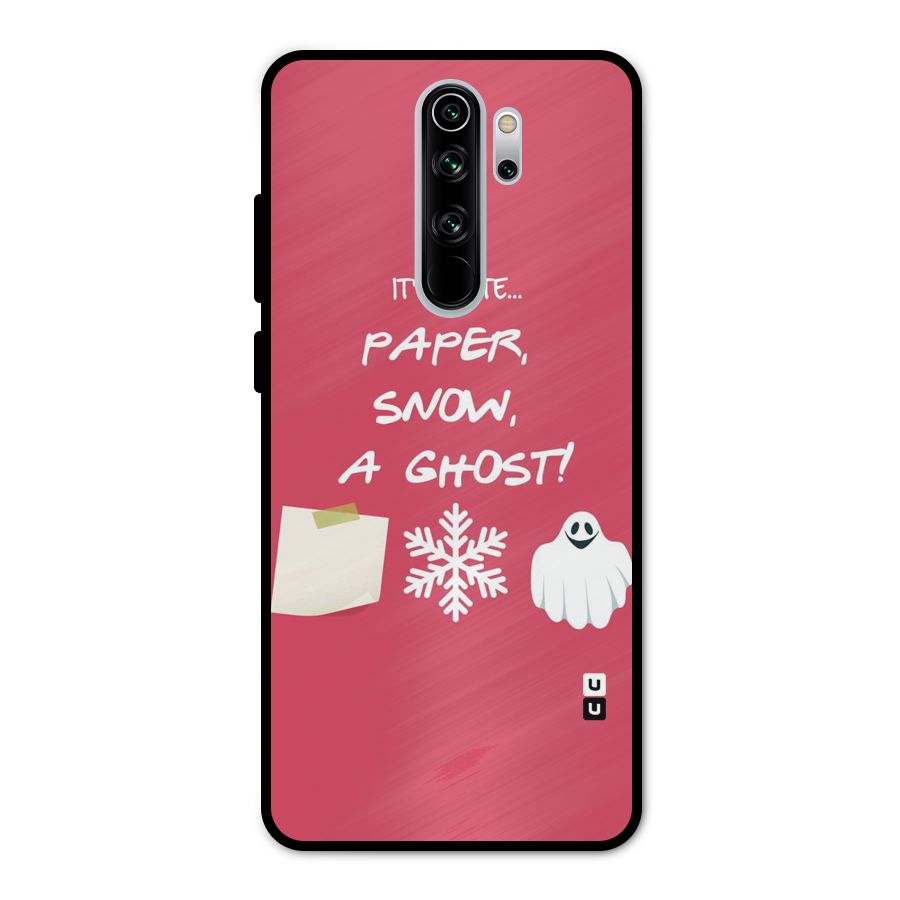 Snow Paper Metal Back Case for Redmi Note 8 Pro