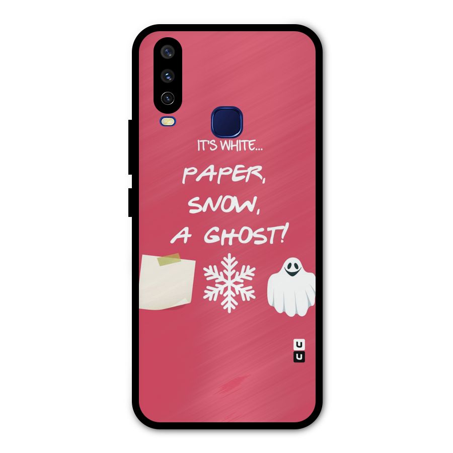 Snow Paper Metal Back Case for Vivo V17