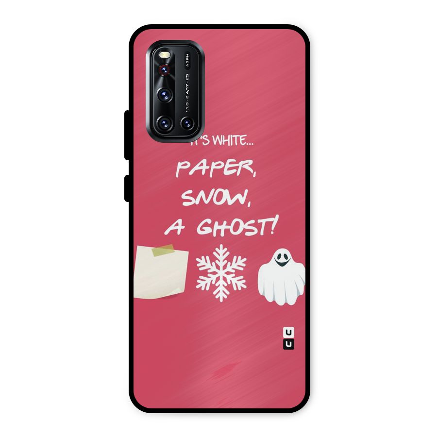Snow Paper Metal Back Case for Vivo V19